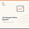 Ads Manager Metrics Decoded — Adwell digital guide cover