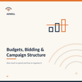 Budgets, Bidding & Campaign Structure — Adwell digital guide cover